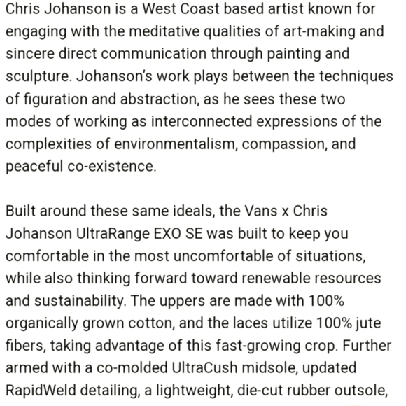 Vans Shoes Special Edition Chris Johanson Eco Ultra Range Exo Sneakers 6.5 - Picture 6 of 15